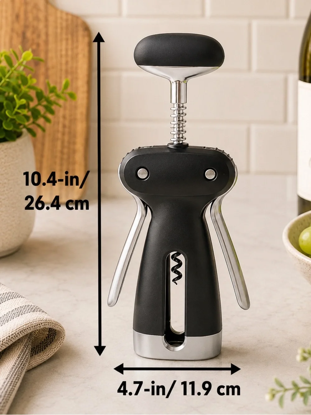 OXO Steel Winged Corkscrew with Removable Foil Cutter | New & Unopened